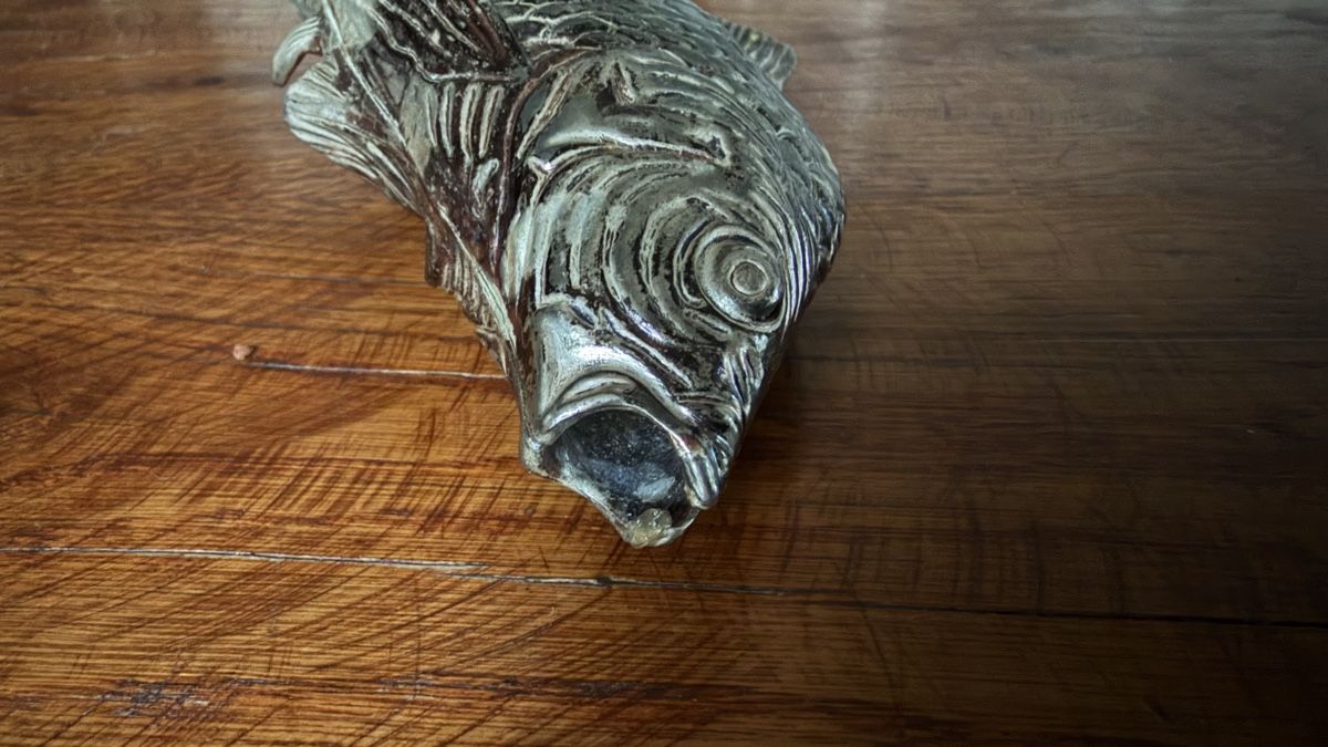 Altro in Stoviglie & Bicchieri: Fisch aus versilbertem Metall, Brief-oder Serviettenhalter – Usato da Riedholz venduto da Frettchen63 6