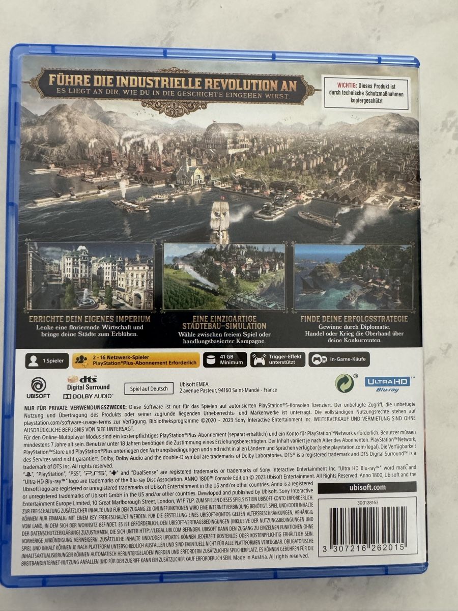 Spiele: Anno 1800 Console Edition PS5 Spiel – Gebraucht aus Winterthur von Motmech 1