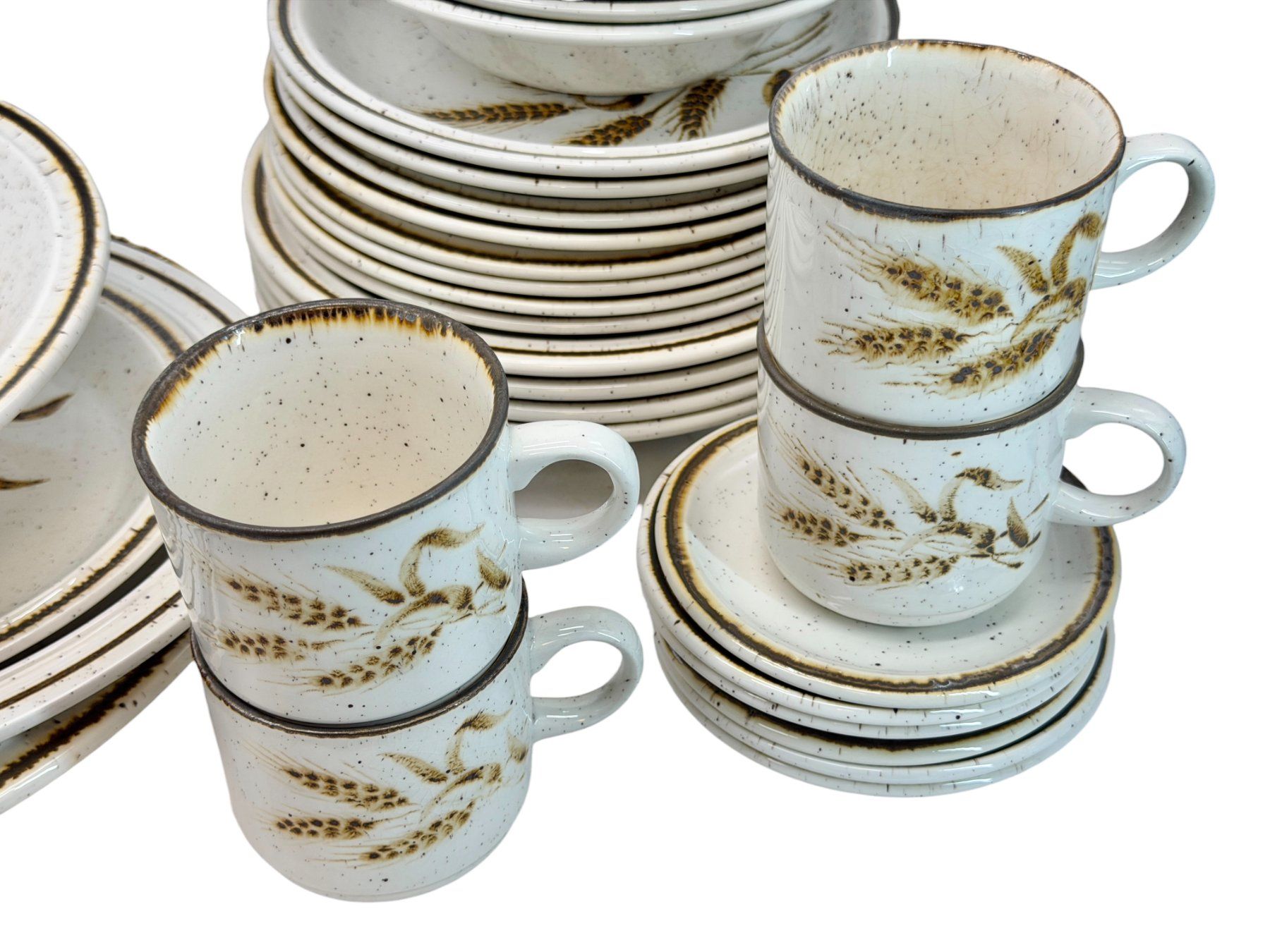 Set di piatti: Service de table en grés Royal Tudor "Blé" 31 pièces – Usato da Morges venduto da deco.vintage 2