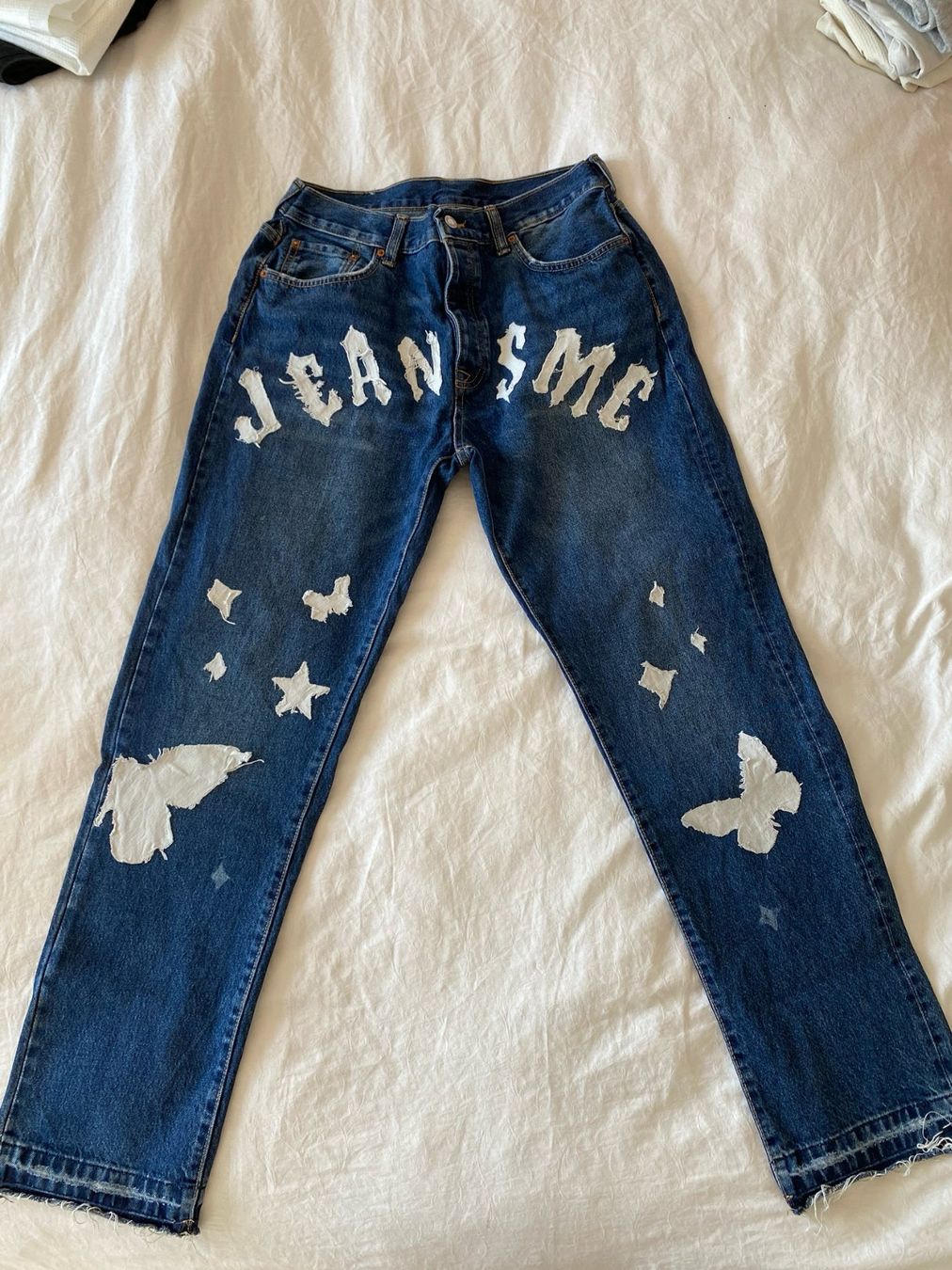 Zara Jeans: Jeans bleu zara modifé y2k – Usato da St-Blaise venduto da Windy2