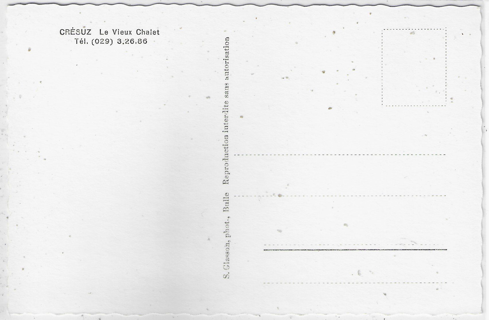 Cartoline postali: Cresuz - Le Vieux Chalet – Usato da Ettingen venduto da Kartenplanet 1