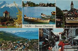 5-Bild-AK THUN