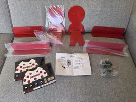 2x DaHänger Dan Fahrrad Wandhalterung Rot NEU SET