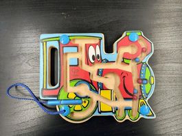 Hape Zug Magnet Labyrinth Holzspielzeug, Top Zustand!