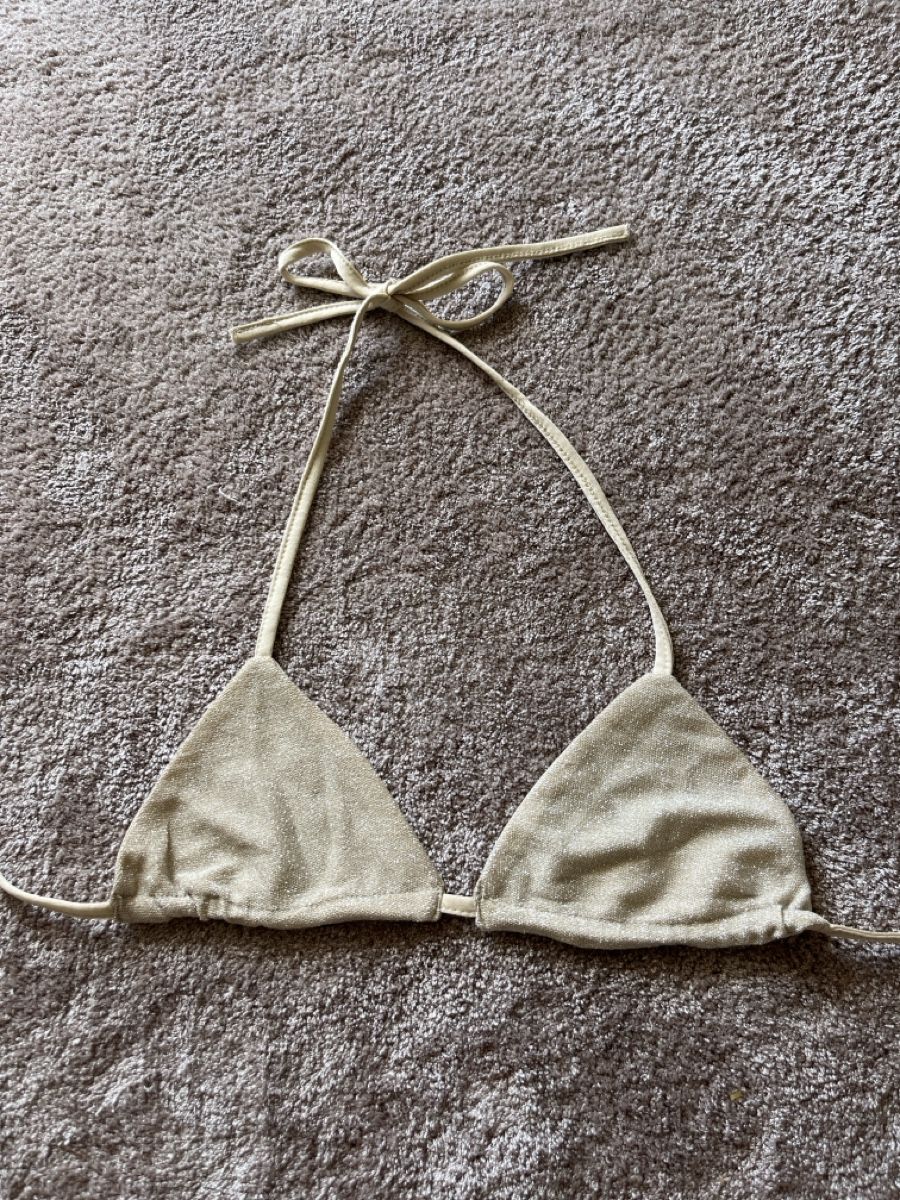 Tops: Crop top beige a paillette M – Neuf (Voir description) à Lausanne par mae_dj7r 2