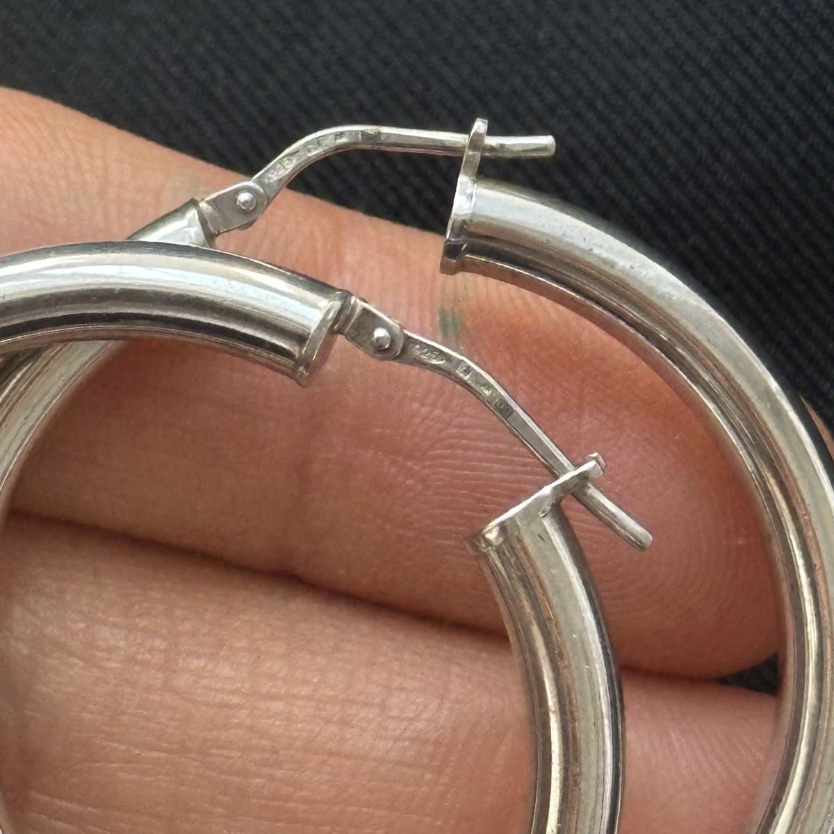 Christ Boucles d'oreille: Massive Silber 925 4 cm Kreolen – D'occasion à Givisiez par dor_xb9k 2
