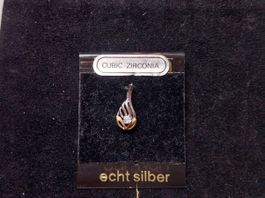Silber Anhänger mit Zirkonia - Neu & nie getragen!