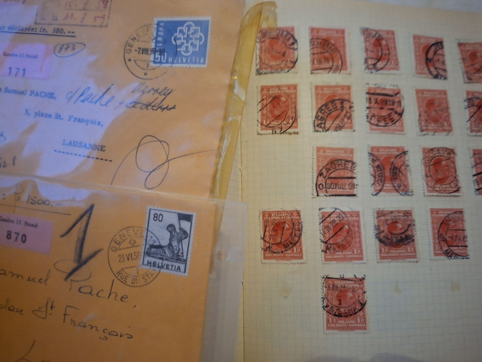 Alle Briefmarken: Briefmarken Heft eingeklebt / diverses / Ausland – Gebraucht aus Balgach von SIMEON27 6