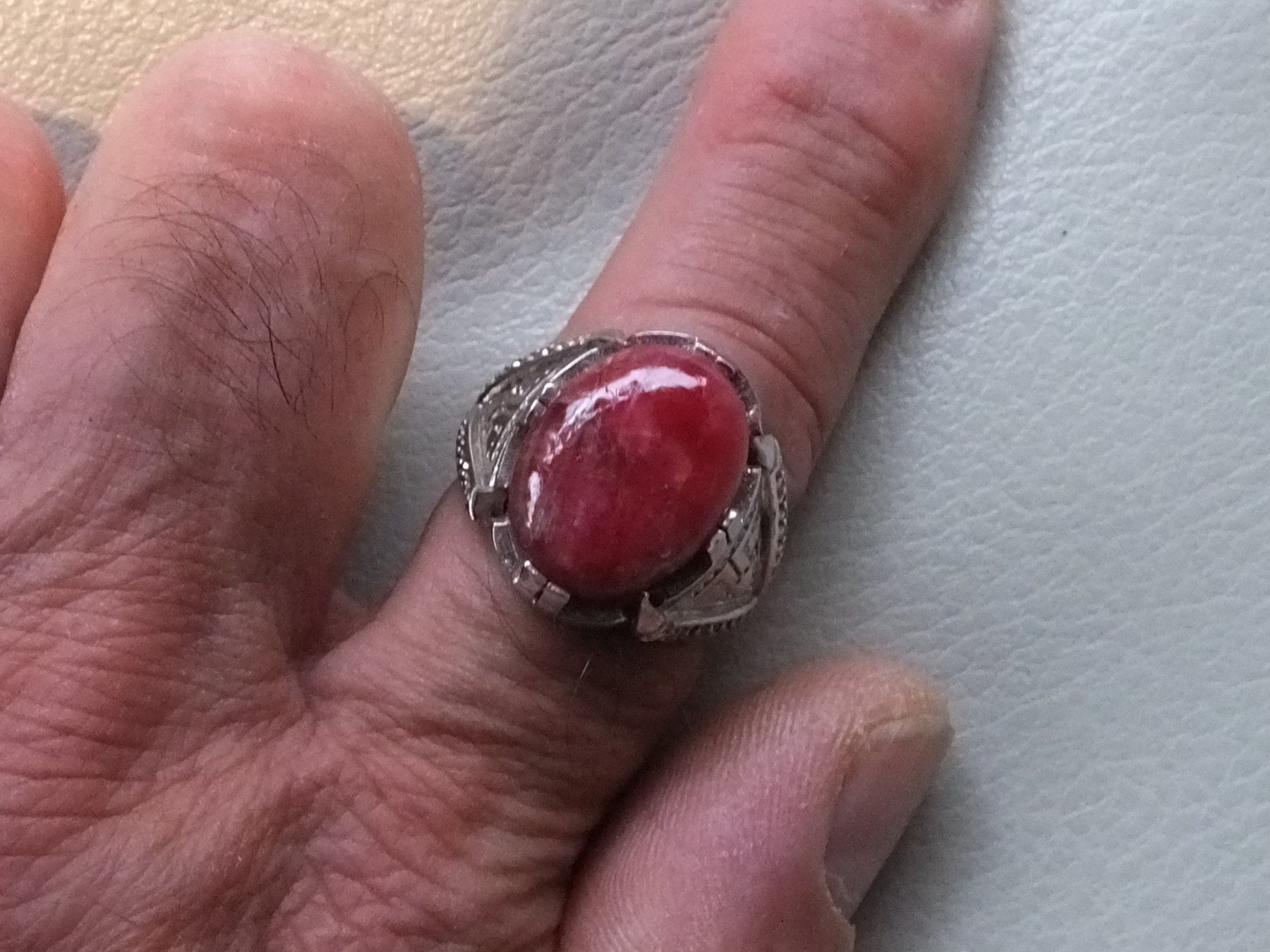 Anelli: Herrenring mit Echtem RUBIN Stein – Nuovo (secondo la descrizione) da Unterentfelden venduto da l654321a 2