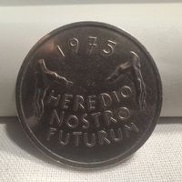 5 Fr Erinnerungsmünze 1975 Heredio Nostro Futurum (1)