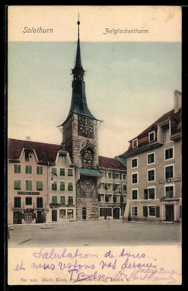 Cartes postales: AK Solothurn, Zeitglockenthurm – D'occasion à Berlin par bartko-reher