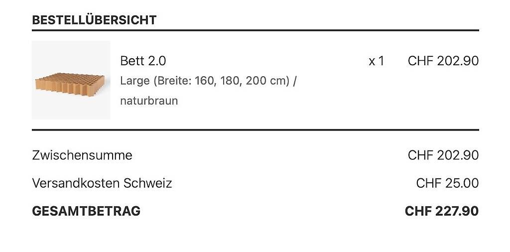 Lits: Room in a Box "Bett 2.0" Large (Neupreis 200 CHF) – D'occasion à Winterthur par sto_n6lj 4