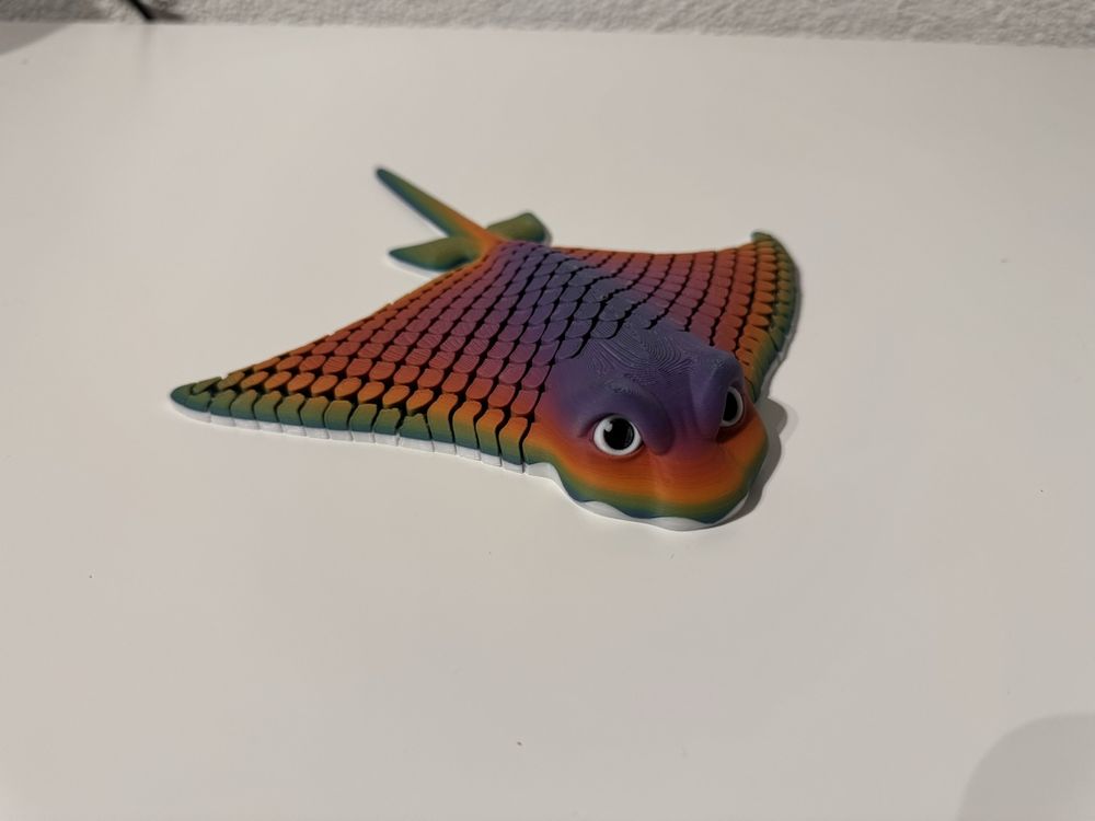 3D-Druck Drachen Set Mit Ei - Leuchtende Regenbogenfarben Für Sammler