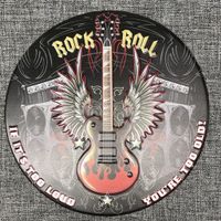 Rock and Roll Schild Metal Art