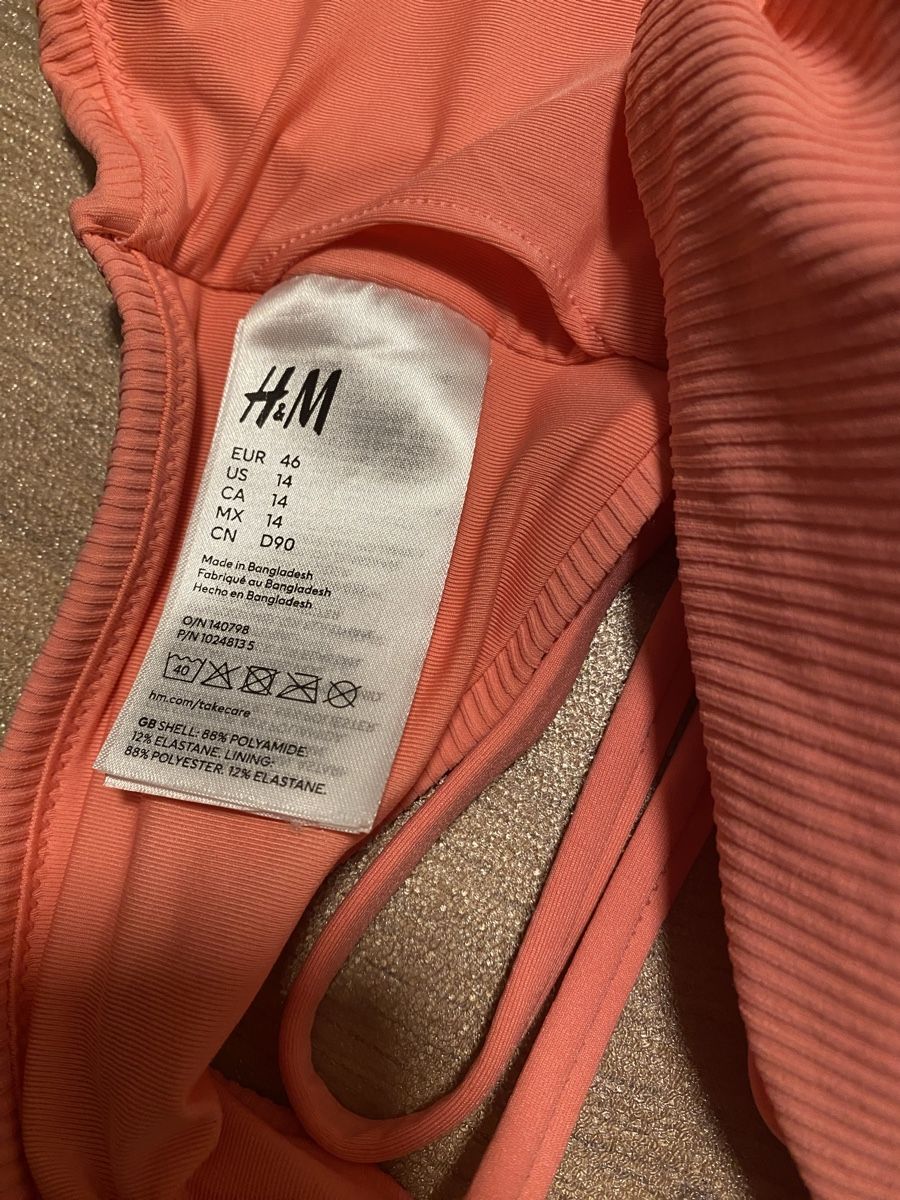 H&M Costumi da bagno & Bikini: Wattiertes Bandeau-Bikinitop Grösse 46 – Nuovo (secondo la descrizione) da Susten venduto da AMAZE 1