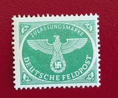 DEUTSCHLAND DEUTSCHES REICH ZULASSUNGSMARKE FELDPOST 1944*