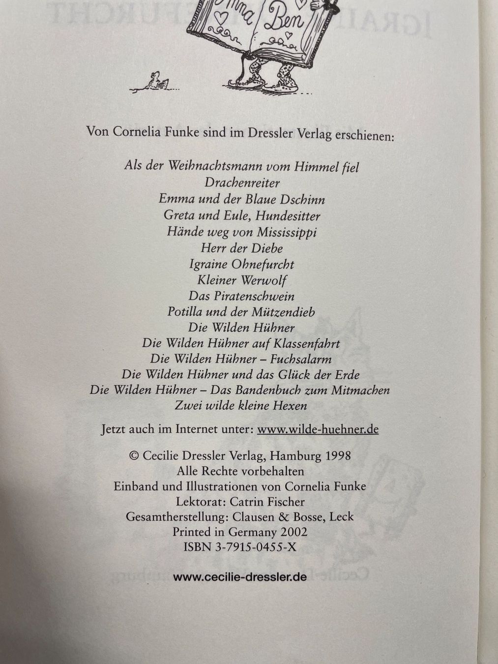 Libri: CORNELIA FUNKE - Igraine Ohnefurcht (2002) – Usato da Frasnacht venduto da GracyStore 3