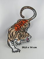 TIGER - XXL Aufnäher - Aufbügler - Stickerei - 26,5x14cm