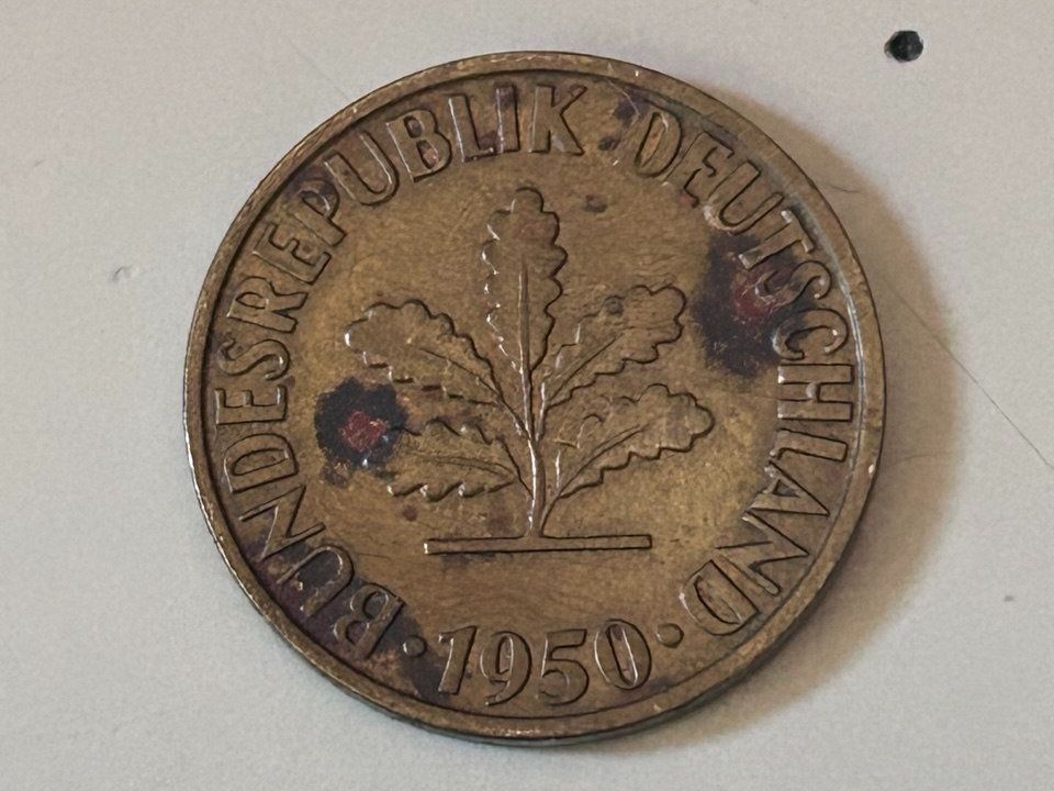 Tutti le monete: 10 Pfennig del 1950 D – Usato da Giubiasco venduto da LorisVale 1
