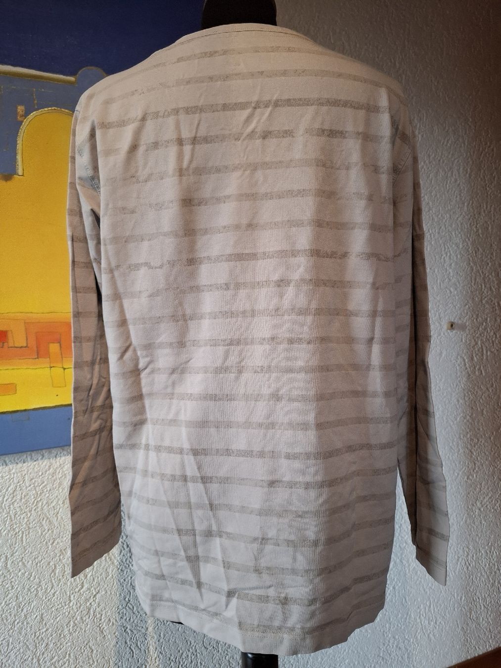 T-shirt: Gr XL Damen Langarmshirt Beige grau Giraffe basic nr 38 – Usato da Vinelz venduto da sonnenmond77 5