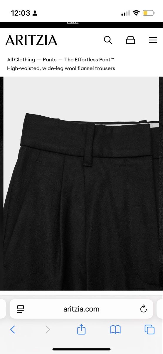 Aritzia Hosen: Aritzia Effortless Pants Wool – Gebraucht aus Zürich von edit_closet 6