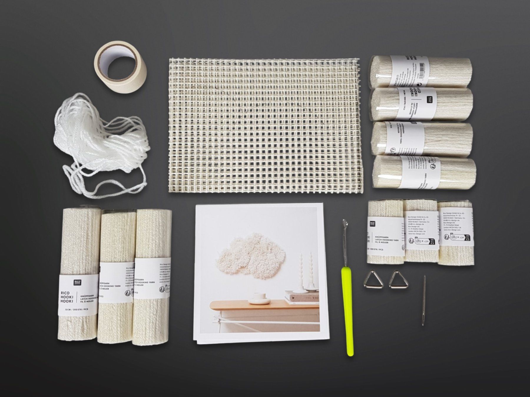 Kit bricolage: RICO Knüpfset Wolke – Nuovo (secondo la descrizione) da Suhr venduto da Restwert_Suhr