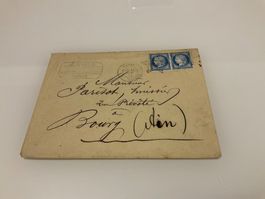 1874 Paar Minr. 51 Briefumschlag in der 2. Gewichtsstufe