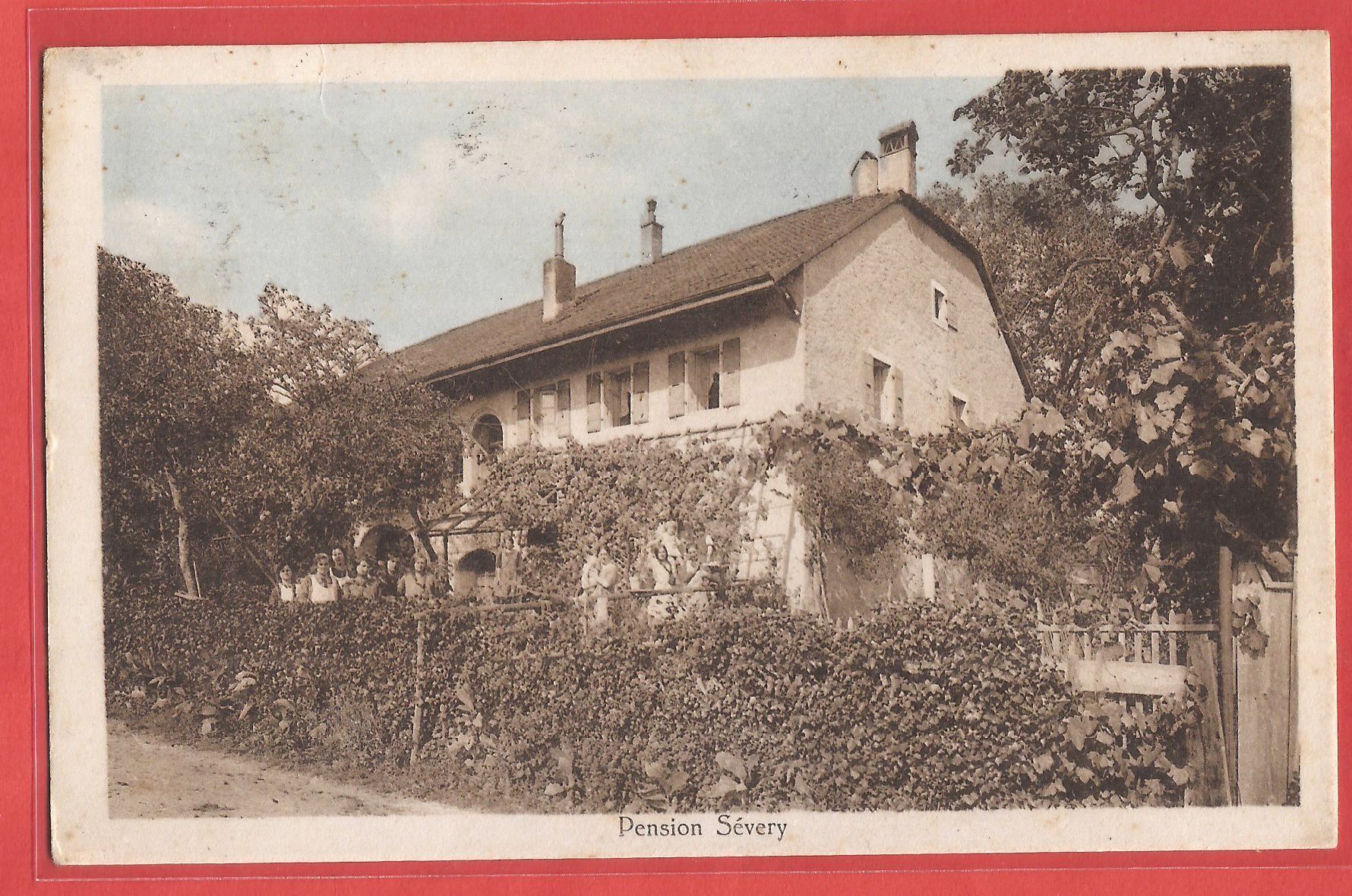 Cartoline postali: Sévery Hautmorges - Pension Sévery - 1925 – Usato da Fislisbach venduto da Porano