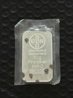 UBS  50  g  Silberbarren