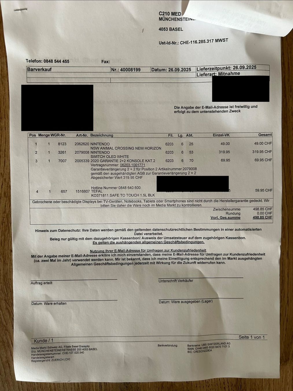 Nintendo Console: Nintendo Switch OLED Weiss, Garantie + Spiel – Nuovo (secondo la descrizione) da Arlesheim venduto da ram_lmj8 5