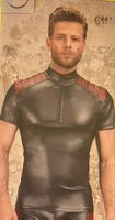 NEUES Erotik Herren Shirt Kunstleder von NEK Gr. M - 40037