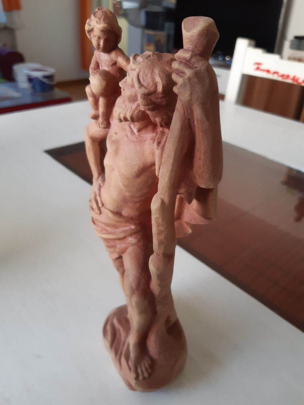 Figuren: Holzfigur - Vater mit Kind – Gebraucht aus Domat-Ems von nugipuff 1