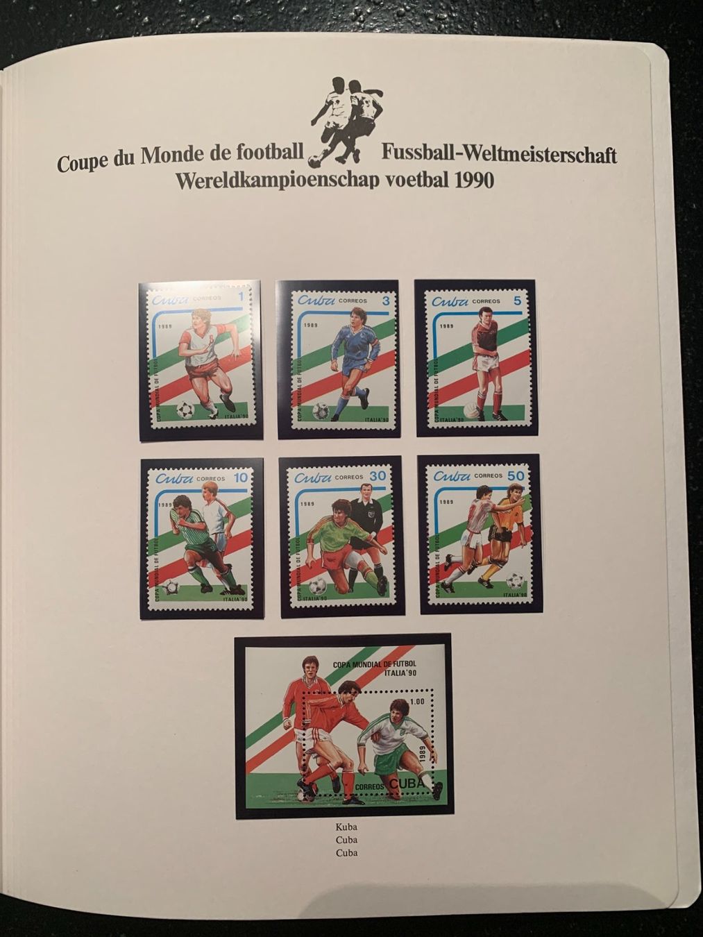 Tutti i francobolli: Dépliant Mundial Italie 1990 – Usato da Les Breuleux venduto da Jboju 5