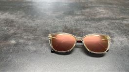 Lunettes femme de soleil monture transparente 