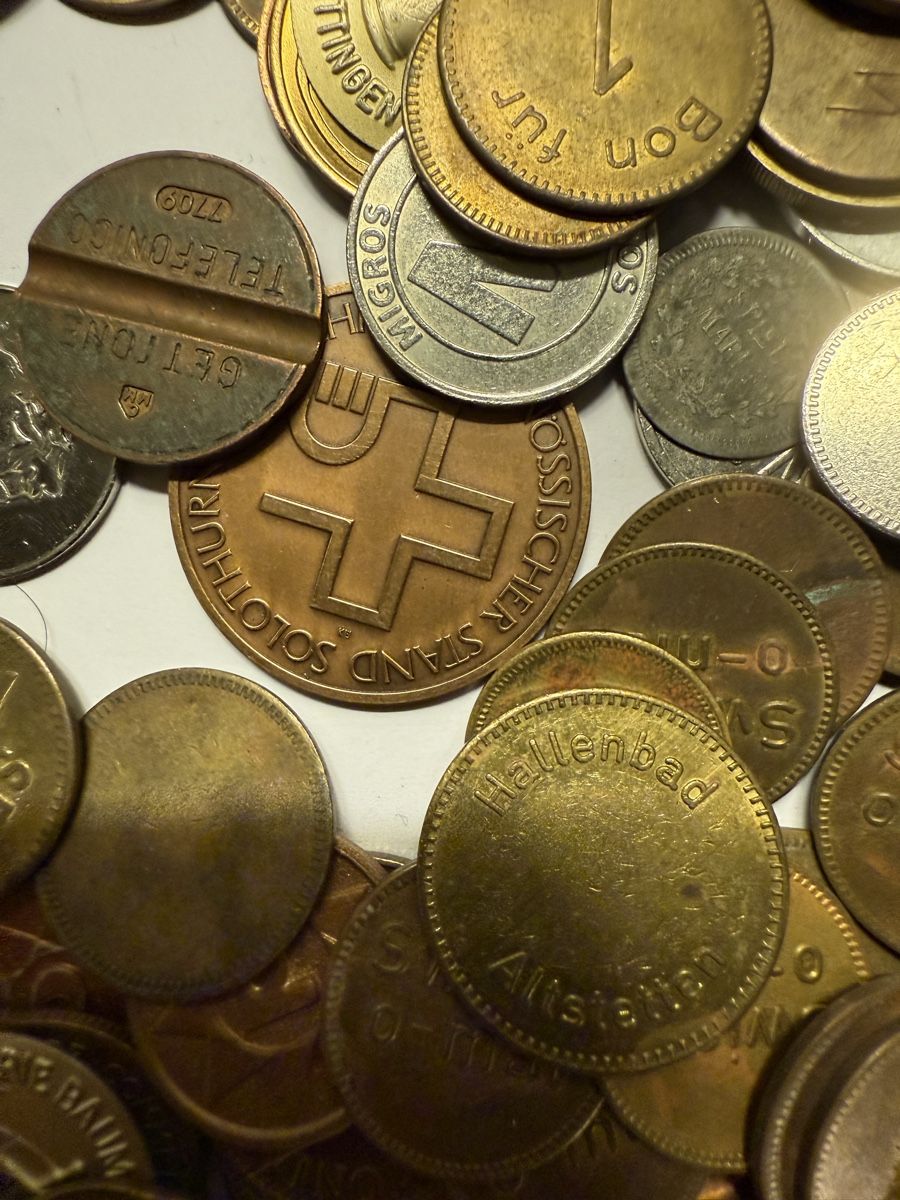 Tutti le monete: Lot 690 Gramm Jetons Token – Usato da Zürich venduto da Geniuss 5