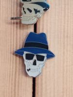 Coole Totenkopf Anstecknadeln, 3er Set - neuwertig! 😎💀🎩