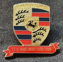 T018 - Pin Porsche Stuttgart 15 Le Mans Wins 1970 - 1998