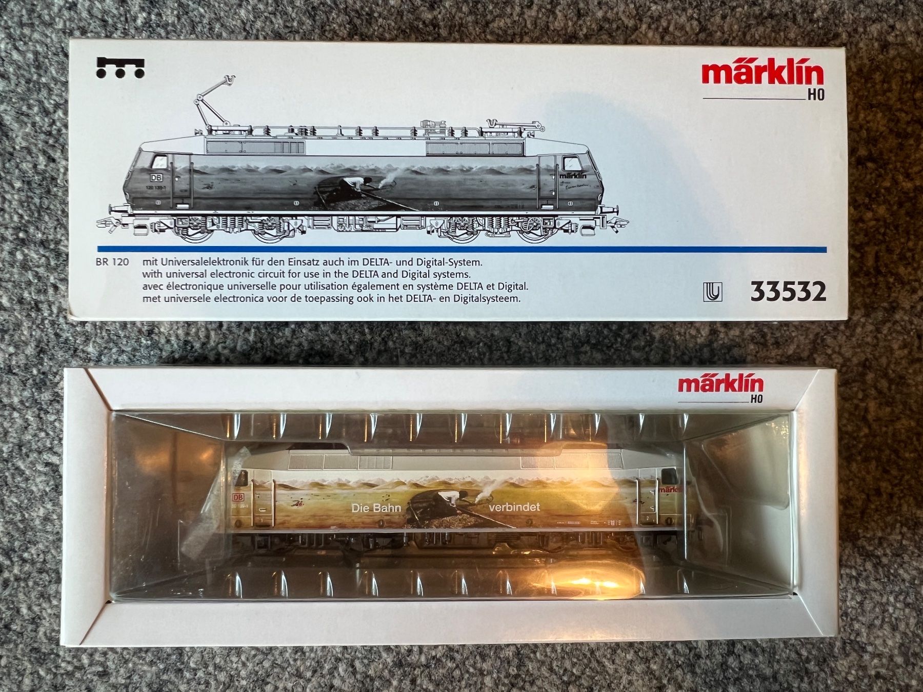 Märklin Modelleisenbahnen: Märklin 33532 BR120 "Die Bahn verbindet" Digital – Neu (gemäss Beschreibung) aus Sion von noe_b5w8