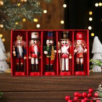 ✅ NEU Figuren 5er-Set Weihnachtsdeko Holz