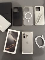 Apple iPhone 16 Pro 256GB Natural Titanium mit Zubehör