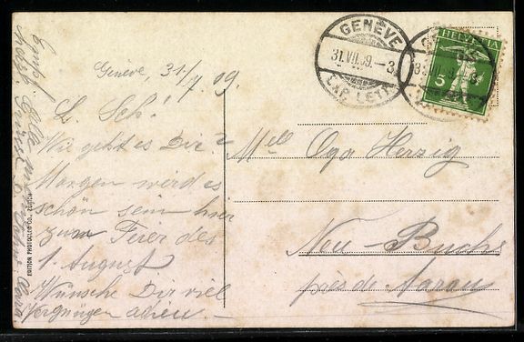 Cartes postales: AK Genève, Museum Ariana, 1909 – D'occasion à Berlin par bartko-reher 1