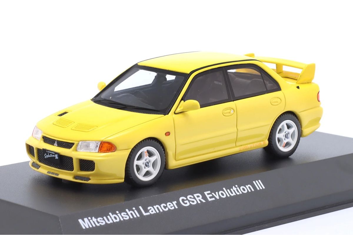 Mitsubishi Modellini d'auto: Mitsubishi Lancer GSR Evolution III  – Nuovo e nell'imballaggio originale da Flawil venduto da Imperiosud 1