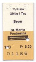 Billette Bever - St. Moritz - Pontresina