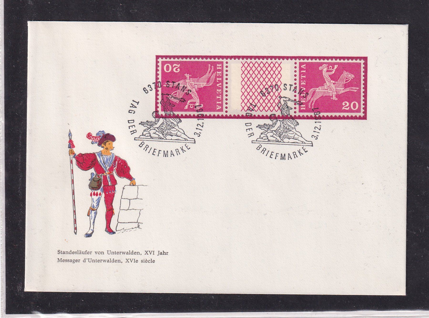 Tous les timbres: 3 documents - Messagers - 1966 /1967 – D'occasion à Orvin par Pyaeschli 1