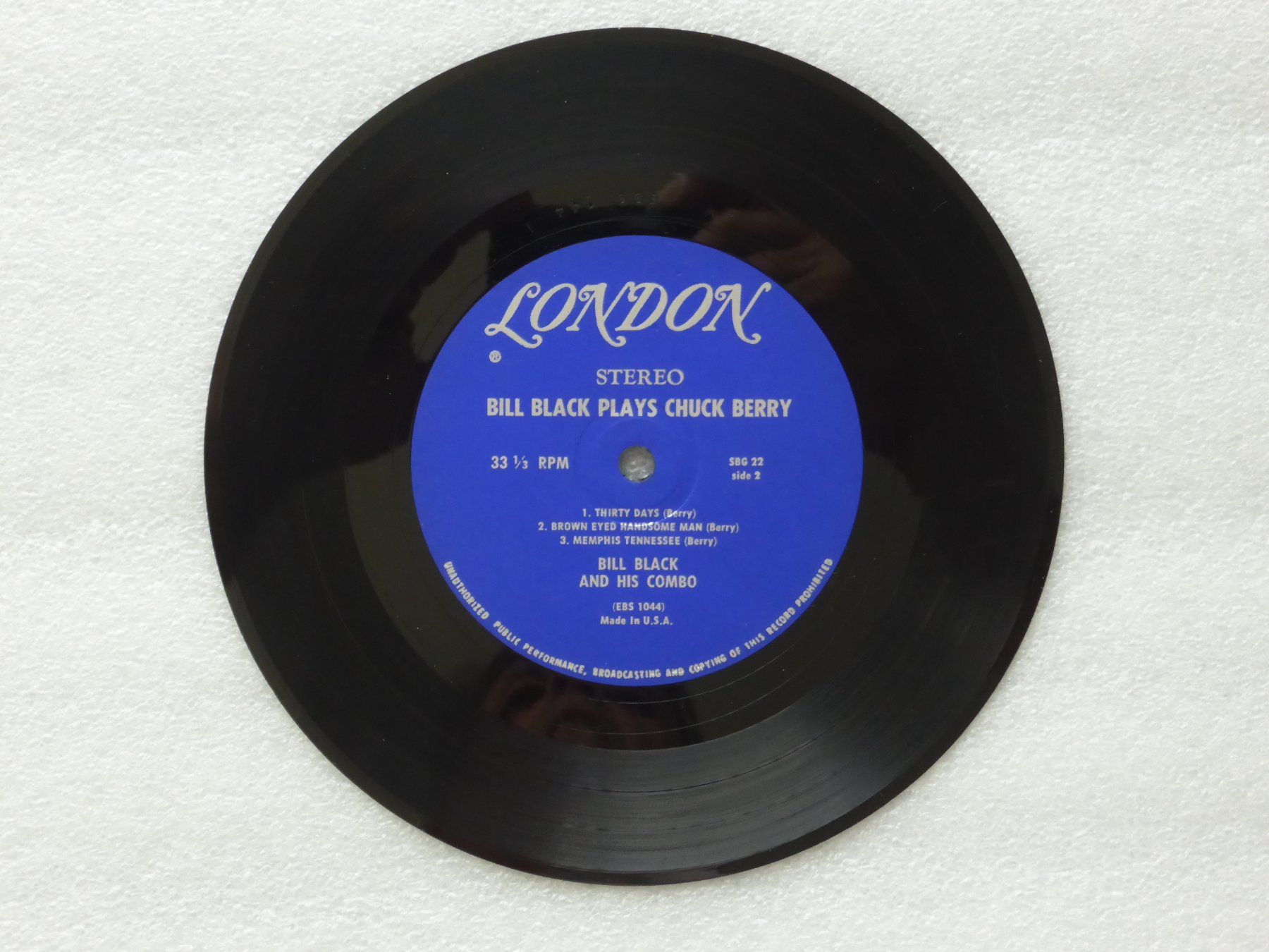 Dischi in vinile: Vinyl Single   EP  BILL BLACK'S COMBO – Usato da Küssnacht am Rigi venduto da Mondkinder 2