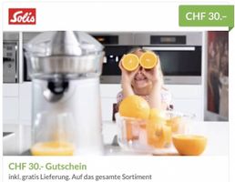 Solis 30 CHF Gutschein auf alles!