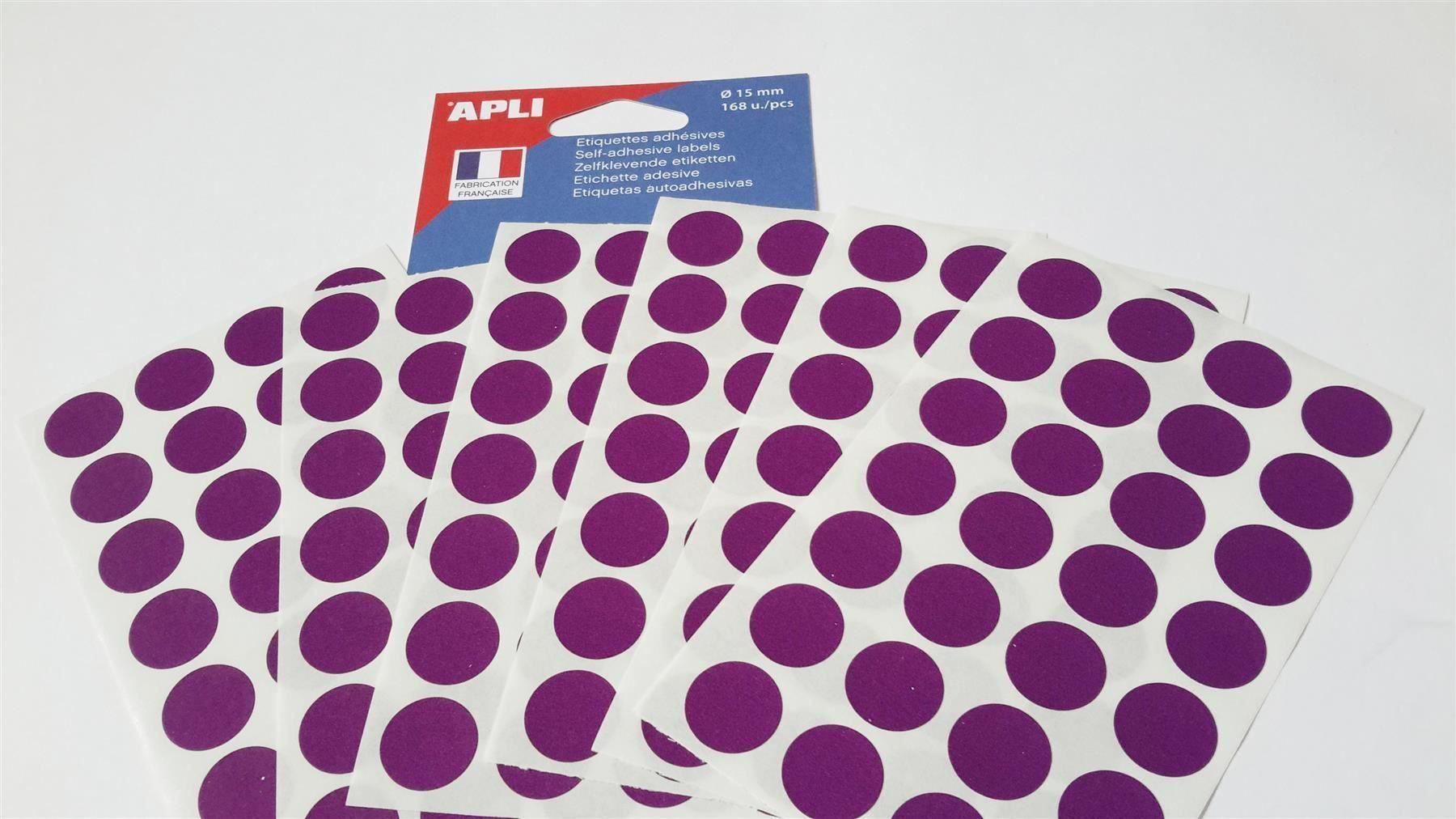 Sticker: Markierungspunkte, violett, 15mm, 168 x – Nuovo e nell'imballaggio originale da St. Gallen venduto da cointec 4