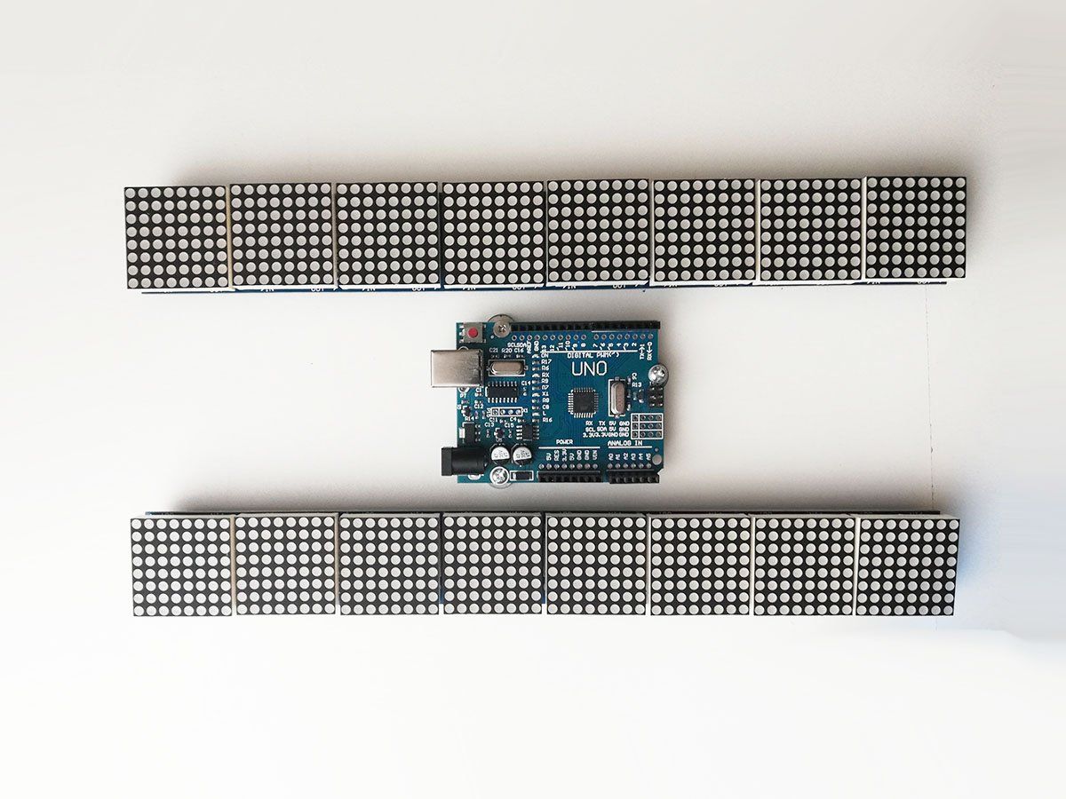 Arduino Elektronikbauteile: LED Scrolling Display + ARDUINO - Rot – Neu (gemäss Beschreibung) aus Zurich von led_matrix 1