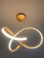 Deckenlampe Gold/weiss LED
