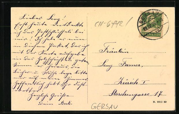 Cartoline postali: Gersau, Pension Villa Maria, Strassenpar – Usato da Berlin venduto da bartko-reher 1